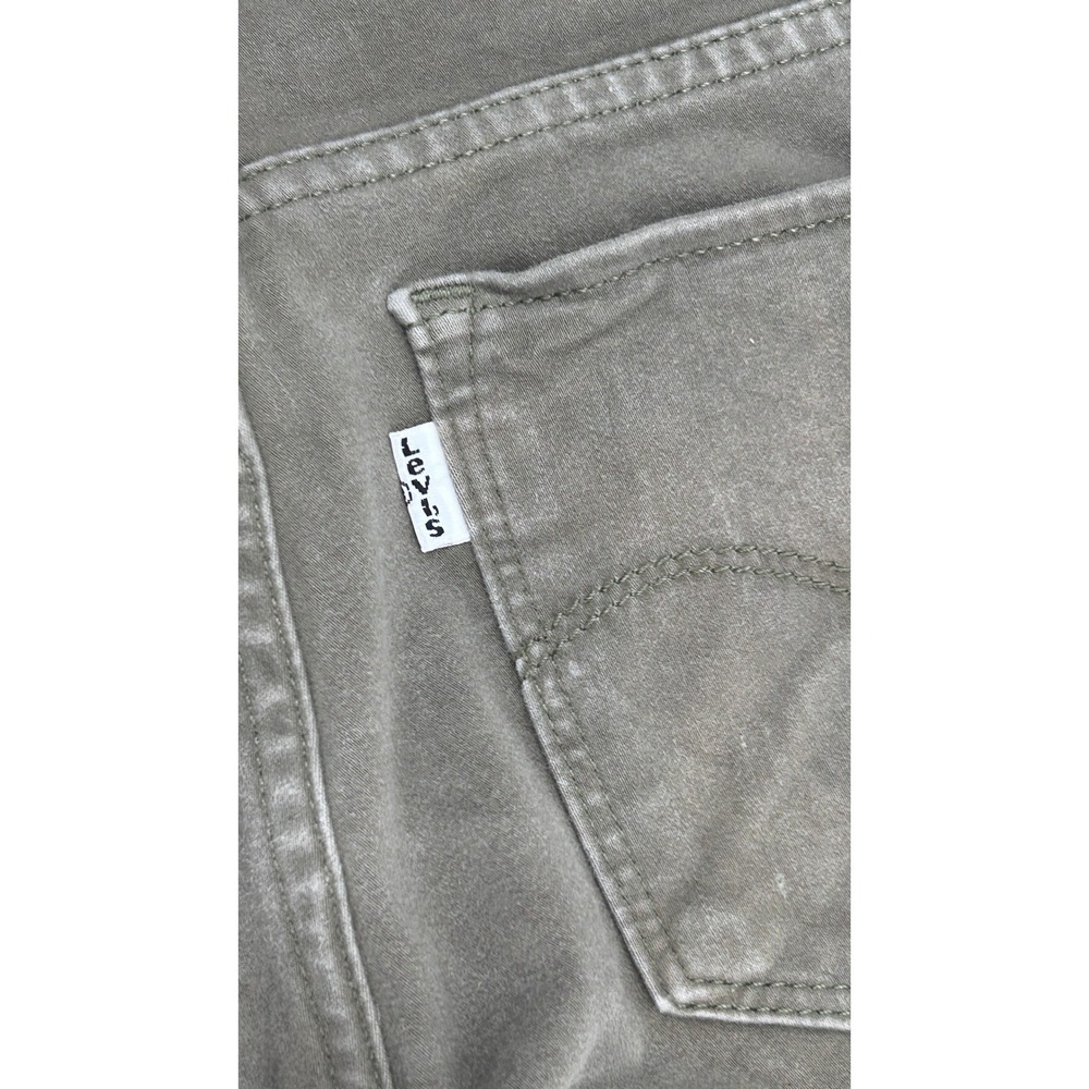 Levi's 711 Skinny Jeans Size 29 Olive Green Mid Rise Stretch Denim Pants Capsule - Picture 6 of 9